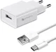 4Smarts 12W USB Oplader 2.4A met USB naar USB-C Kabel 1 Meter Wit afbeelding 1