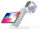 2 in 1 Draadloze Oplader 10W voor Smartphone en Apple Watch Wit afbeelding 5