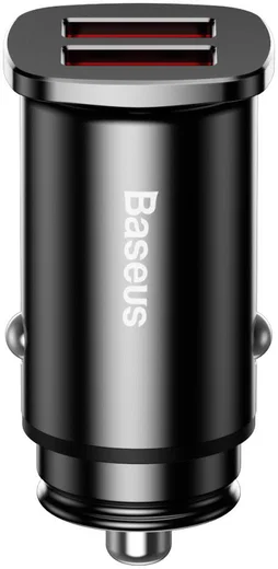 Baseus Square Dual USB Autolader Zwart afbeelding 3