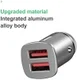 Baseus Square Dual USB Autolader Zilver afbeelding 9