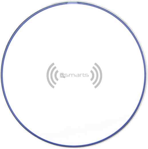 4Smarts VoltBeam Draadloze Oplader 10W Fast Charge + Kabel 1M Wit afbeelding 2
