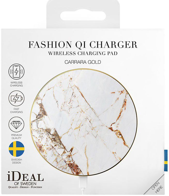 iDeal of Sweden Draadloze Oplader 10W Carrara Gold afbeelding 2