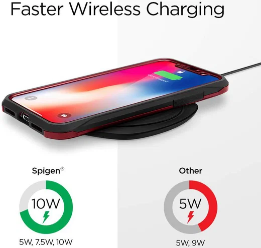Spigen Essential F305W Universele Wireless Fast Charger (9W) Zwart afbeelding 3