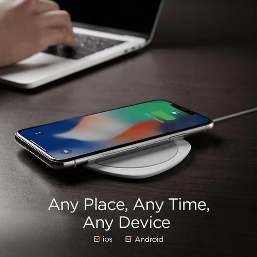 Spigen Essential F305W Universele Wireless Fast Charger (9W) Wit afbeelding 11