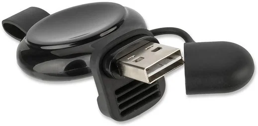 4Smarts Draadloos Opladen Adapter Apple Watch 1/2/3/4 Zwart afbeelding 1