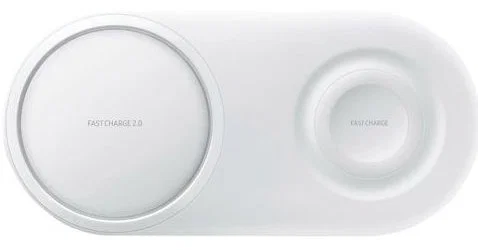 Samsung Charger Duo Pad EP-P5200 Draadloze Fast Charge Oplader Wit afbeelding 2