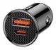 Baseus Fast Charge Autolader 30W USB + USB-C Zwart