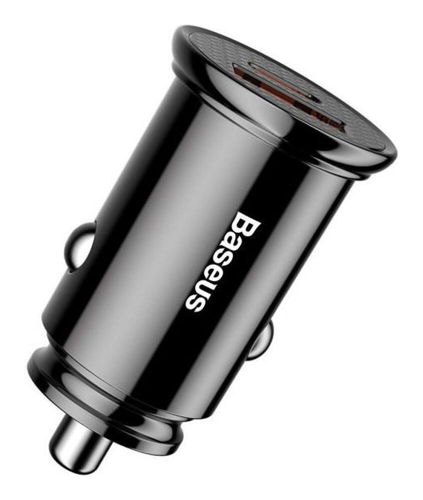 Baseus Fast Charge Autolader 30W USB + USB-C Zwart afbeelding 7