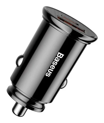 Baseus Fast Charge Autolader 30W USB + USB-C Zwart afbeelding 7