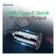 Baseus Fast Charge Autolader 30W USB + USB-C Zwart afbeelding 5