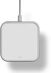 Zens Aluminium Draadloze Oplader 10W Qi Gecertificeerd met USB‑C Kabel Wit afbeelding