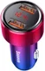 Baseus Magic Series Dual USB Quick Charge Autolader Rood afbeelding 2