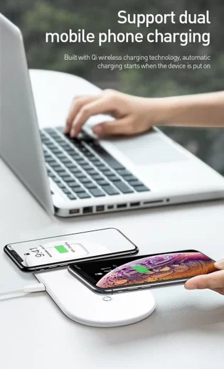 Baseus 3 in 1 Draadloze Oplader [iPhone + Apple Watch + AirPods] Wit afbeelding 23