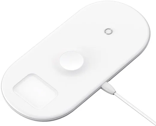 Baseus 3 in 1 Draadloze Oplader [iPhone + Apple Watch + AirPods] Wit afbeelding 9
