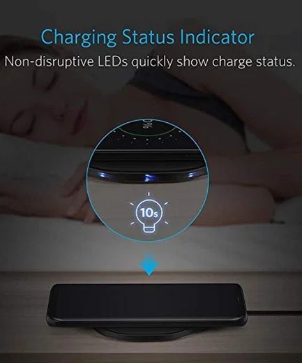 Anker PowerPort Wireless 10W Draadloze Oplader Zwart afbeelding 4