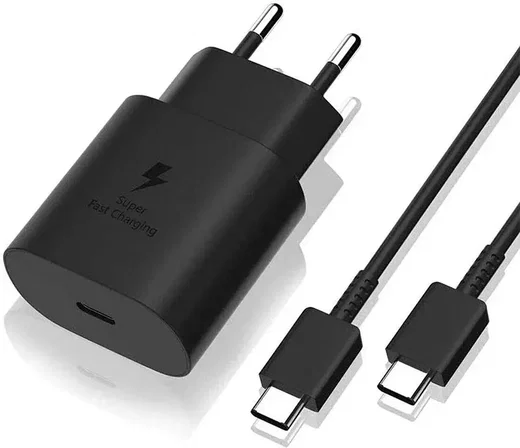 Originele Samsung 25W Power Adapter met USB-C Kabel 1 Meter 3A Zwart afbeelding 5