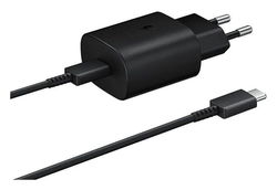 Originele Samsung 25W Power Adapter met USB-C Kabel 1 Meter 3A Zwart afbeelding