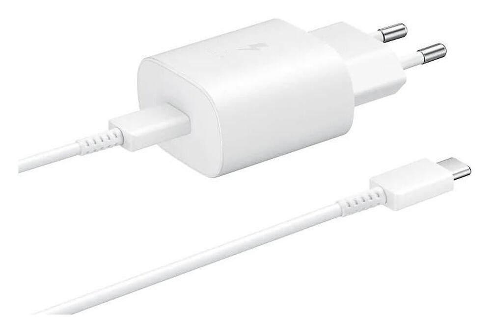Originele Samsung 25W Power Adapter met USB-C Kabel 1 Meter 3A Wit afbeelding 1