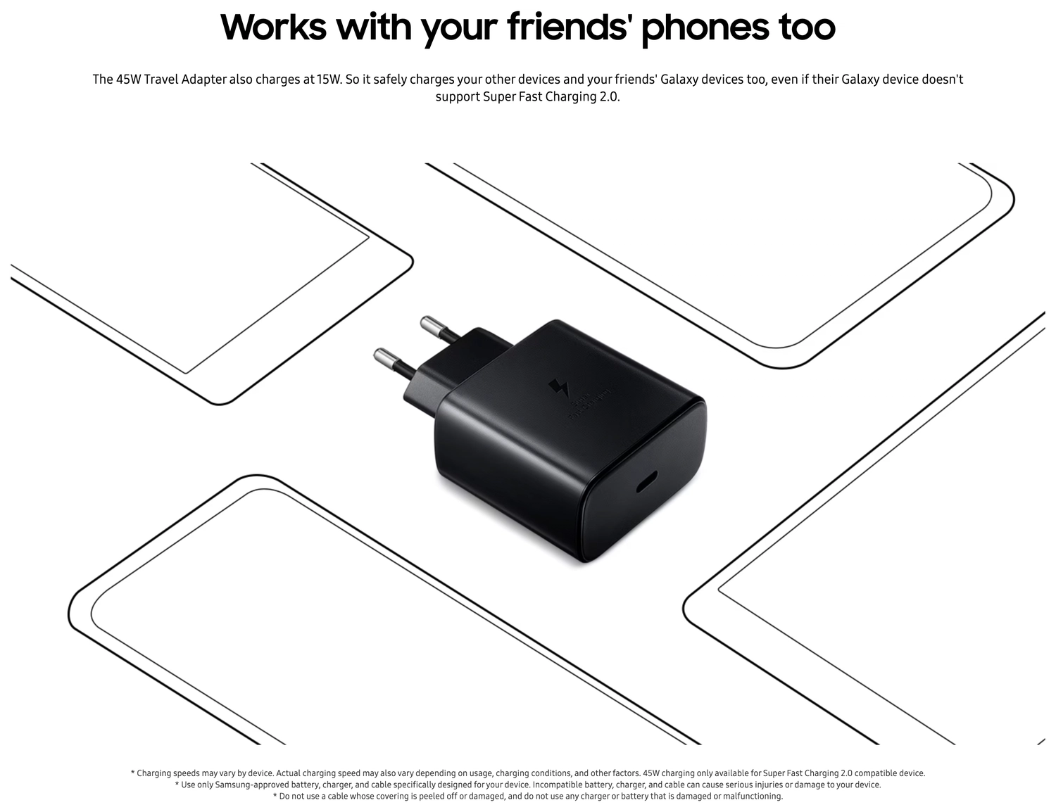 Originele Samsung 45W Power Adapter met USB-C Kabel 1 Meter 5A Zwart afbeelding 5