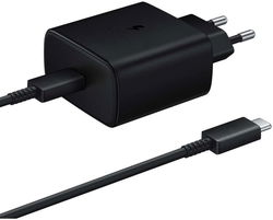 Originele Samsung 45W Power Adapter met USB-C Kabel 1 Meter 5A Zwart afbeelding