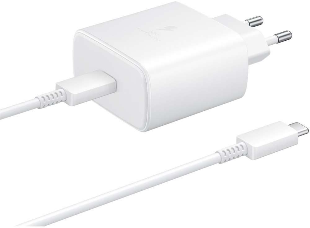 Originele Samsung 45W Power Adapter met USB-C Kabel 1 Meter 5A Wit afbeelding 1