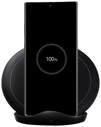 Samsung Wireless Charger Stand Fast Charge Oplader 9W Zwart afbeelding 2