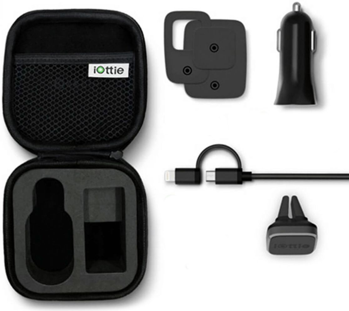 iOttie iTap Mini Travel Kit Oplader + Houder + Kabel Zwart afbeelding 4