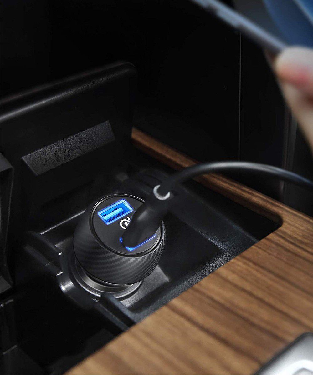 Anker PowerDrive Speed 2 Dubbele USB Autolader 39W Fast Charge Zwart afbeelding 2