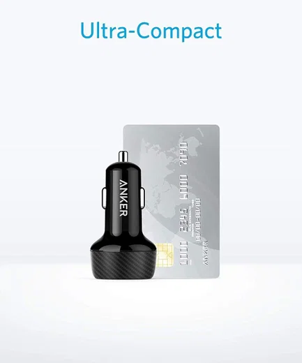 Anker PowerDrive Speed 2 Dubbele USB Autolader 39W Fast Charge Zwart afbeelding 11