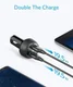 Anker PowerDrive Speed 2 Dubbele USB Autolader 39W Fast Charge Zwart afbeelding 4