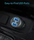 Anker PowerDrive Speed 2 Dubbele USB Autolader 39W Fast Charge Zwart afbeelding 6