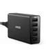Anker PowerPort 5 Poorts USB 40W Thuislader Zwart afbeelding 1