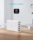 Anker PowerPort 5 Poorts USB 40W Thuislader Wit afbeelding 3