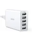 Anker PowerPort 5 Poorts USB 40W Thuislader Wit afbeelding 1