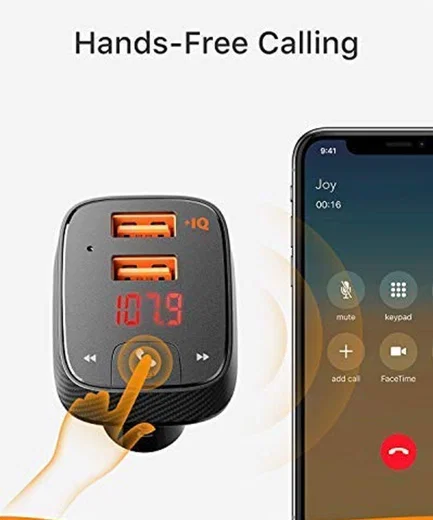 Anker ROAV SmartCharge F2 Bluetooth FM Transmitter / Autolader Zwart afbeelding 3