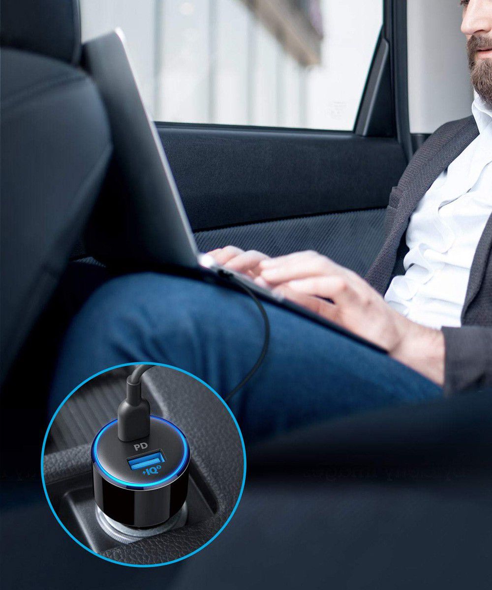 Anker PowerDrive Speed+ Power Delivery Autolader Zwart afbeelding 3