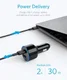 Anker PowerDrive Speed+ Power Delivery Autolader Zwart afbeelding 4