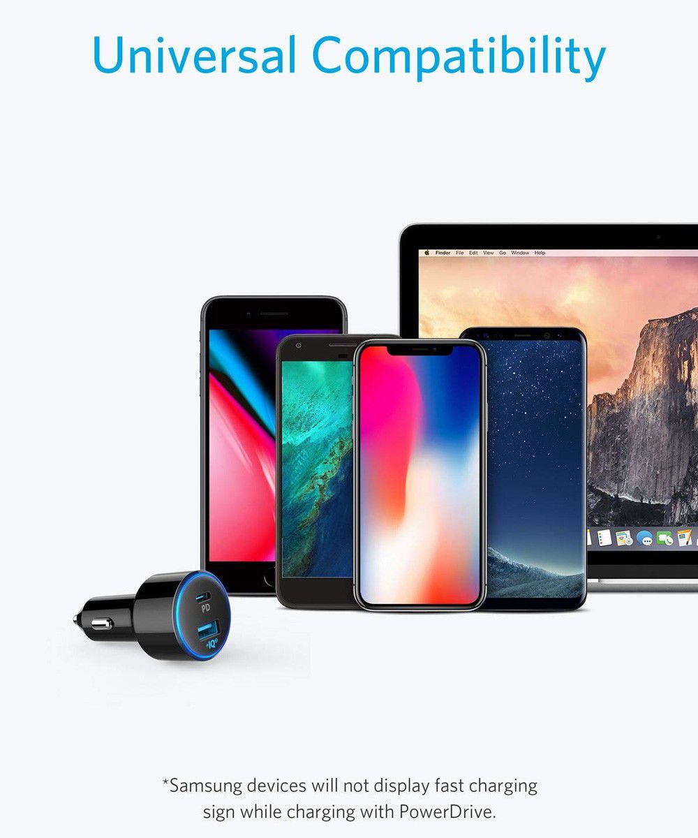 Anker PowerDrive Speed+ Power Delivery Autolader Zwart afbeelding 6