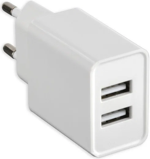 4smarts VoltPlug Dual 12W USB-A Adapter met Twee Poorten Wit afbeelding 2