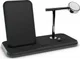 ZENS Aluminium Dual Draadloze Oplader met AirPods en Watch Stand Zwart afbeelding 4