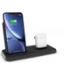 ZENS Aluminium Series Dual Draadloze Oplader met AirPods Dock Zwart afbeelding 1