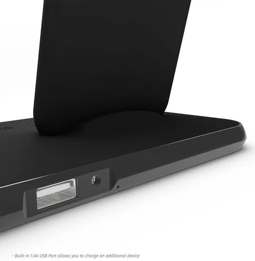 ZENS Aluminium Series Dual Draadloze Oplader met AirPods Dock Zwart afbeelding 5