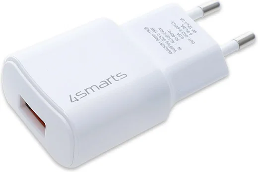 4smarts VoltPlug 18W USB-A Qualcomm Quick Charge 3.0 Adapter Wit afbeelding 3