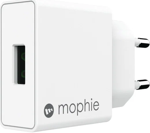 Mophie USB-A 18W Fast Charge Thuislader Wit afbeelding 2