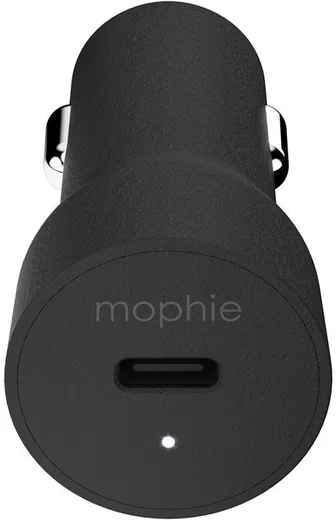 Mophie USB-C 18W Fast Charge Autolader Zwart afbeelding 3