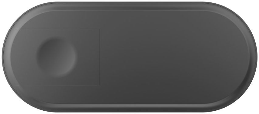 2 in 1 Wireless Fast Charger Pad Zwart afbeelding 6