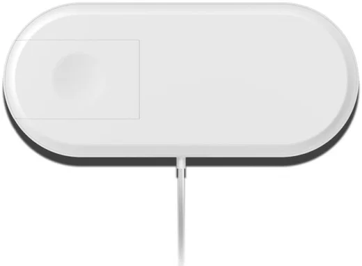 2 in 1 Wireless Fast Charger Pad Wit afbeelding 10