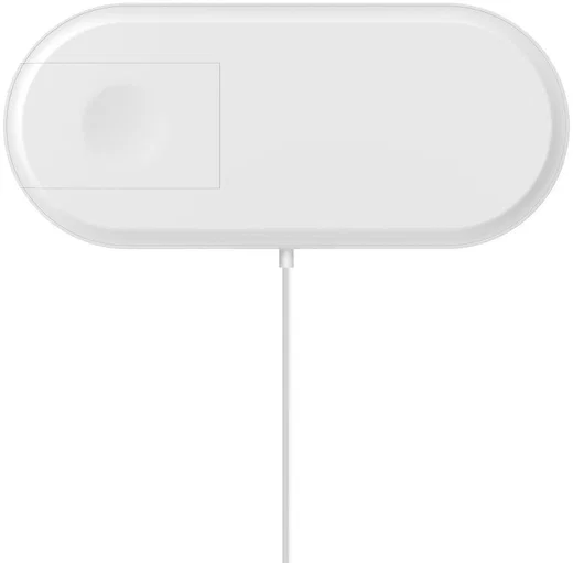 2 in 1 Wireless Fast Charger Pad Wit afbeelding 4