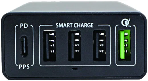 4smarts VoltPlug PPS 60W USB-A en USB-C Power Delivery Adapter Zwart afbeelding 2