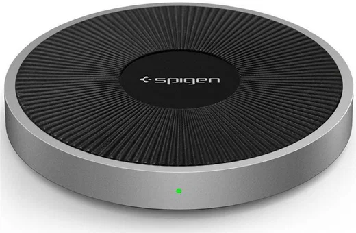 Spigen Essential F306W Universele Wireless Fast Charger (15W) Zwart afbeelding 1